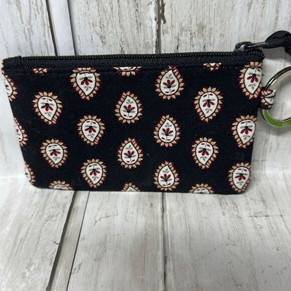 Vera Bradley Classic Black Zip ID Case NEW with tags - Picture 3 of 5